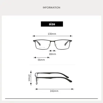 Aluminija, Magnezija Okvir Očal Je Polno Platišča Eye Glasses Moških Poslovni Slog Športna Očala Nov Prihod Optičnih Očal