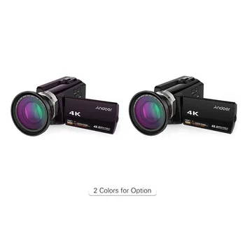 Andoer HDV-534K 4K 48MP 1080P WiFi Digitalno Video Kamero z 0.39 X Objektiv 2pcs NP-FV5 Plus Baterija zaslon na Dotik IR Nočni Pogled