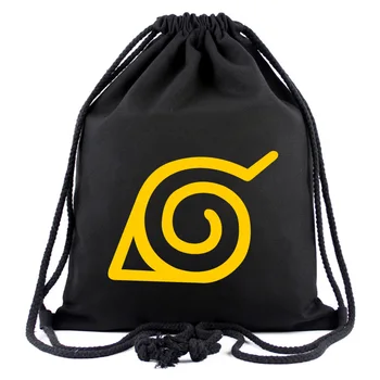 Anime Naruto Platno Vrvico za zavezovanje vreče Uchiha Sharingan Nahrbtnik Ženske Kozmetične Stringbag Fantje Dekleta Priložnostne Plaži Vrečko za Copate Vrečka