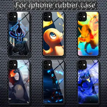 Anime risanke srčkan pokemons Telefon Primeru Gume za iPhone 12 11 Max Pro XS 8 7 6 6S Plus X 5S SE 2020 XR 12 Mini primeru