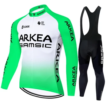 ARKEA SAMSIC Pro Team poleti in jeseni ne Runo Kolesarska Oblačila, Moški Long Sleeve Jersey bo Ustrezala Outdoor, Jahanje Kolo MTB Oblačila