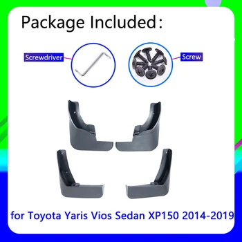 Avto Blatniki Za Toyota Yaris Vios Limuzina XP150~2019 Plohi Splash Garde Mulja Mudflap Zaščito Avto Dodatki Blatniki