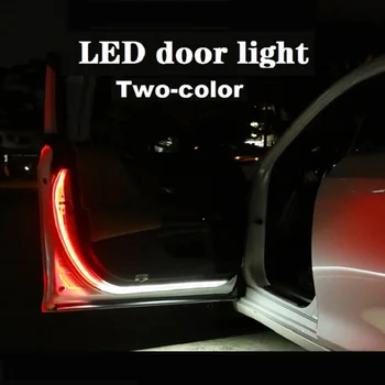 Avto Notranja Vrata Dobrodošli Svetlobe LED Varnost Opozorilo Strobe Signalna luč Trak 120 cm Nepremočljiva 12V bela rdeča led opozorilne luči