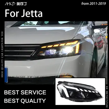 Avto Styling za Jetta mk6Headlights 2011-2019 RS5 Design LED Žarometi Dinamično Signal Led Projektor Objektiv DRL Auto Dodatki