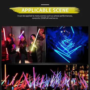 Barvita Lightsaber Igrače za Otroke, Fantje Saber Svetlobna Jedi Sabre Laaser Meč LED Svetlobe Utripajoča Lightstick Temni Sijaj Igrače
