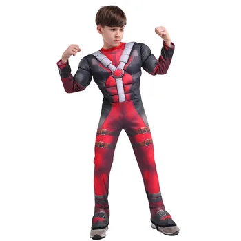 Božič Fantje, super hero party halloween superheroj kostumi za otroke otrok Mišice masko deadpool strup za otroke