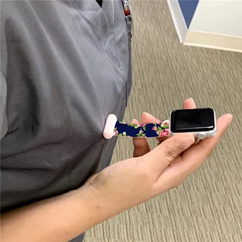 Broška Trak Za Apple Watch 6/MP/5/4 Non-toksične Mehko Znoj-dokazilo Trak iWatch Pribor za Zdravnika, medicinsko Sestro