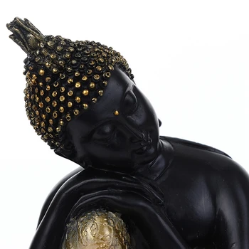 Buddhism Dekor za Buda Tathagata Kiparstvo Tajska Joga Mandala Skulpture Smolo Obrti Amitabha Kip-Desno