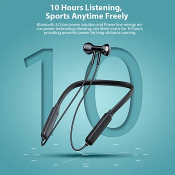 DACOM G03H Šport Bluetooth Slušalke 5.0 Sweatproof Neckband Brezžične Slušalke 10H Predvajanje Slušalke za iPhone, Samsung Xiaomi
