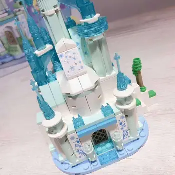 Dekleta Serije Ice Grad Palace gradniki Frozeninglys Sanje Sneg Lepining Blok Številke Model Opeke Igrača za Otroke Prijateljev