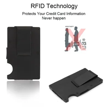 DIENQI Slim Aluminij Metal Anti RFID Blokiranje Imetnik Kreditne Kartice Minimalističen Denarnice Moških Poslovnih Bank id Kartice Žep Vrečko
