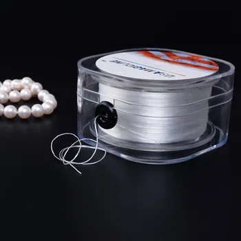 DIY Kristalno Beading Stretch Elastična Nit Kabel z Box Prozorni Jasno Krog Beading Žice/Kabel/String Nakit, Izdelava