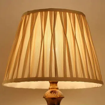 E27 Art Deco odtenki svetilka za namizne svetilke, tkanine krog lampshade sodoben slog svetilka pokrov za luč