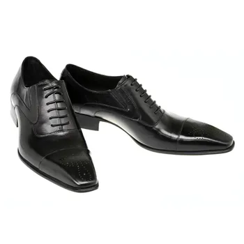 GOULDILL moških obleko čevlje pravega usnja, črna italijanska modna podjetja oxford čevlji 2018 Welted Pravega Telečjega Usnja Zgornjega Inne