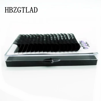 HBZGTLAD 16 linij 8-20 mm, Umetno mink posameznih trepalnic trepalnice maquiagem cilios za strokovnjake mehko mink trepalnic razširitev