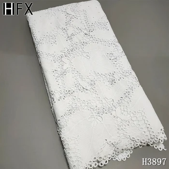 HFX Spodbujanje Modi kabel čipke lepo belo guipure bombažne tkanine, čipke za dnevno obleko Nigerija afriške Čipke H3897