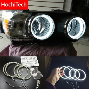 HochiTech za Chevrolet Aveo 2011-Ultra svetla SMD bela LED angel eyes 2600LM 12V halo obroč komplet dnevnih luči DRL
