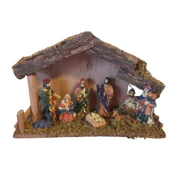 Jaslice Miniature Dete Jezusa Jasli Božič Jaslice Figurice Kip Okras Cerkve Božič Katoliški Darilo Doma Dekor