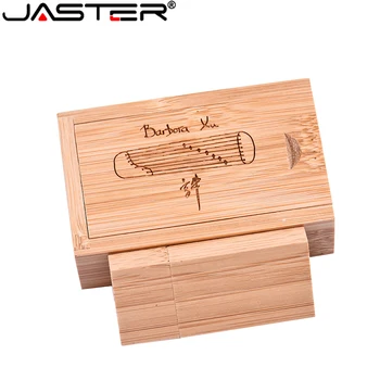 Jaster univerzalno USB2.0 lesenih push-pull polje blokiraj w011 USB disk ljubezen USB flash drive majhno darilo 16GB 32GB