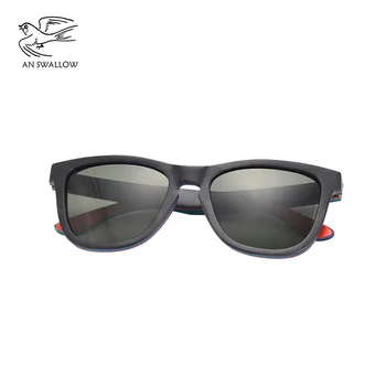 JE LASTOVKA blagovno ZNAMKO DESIGN Moških sončna Očala Bambusa sončna Očala Ročno izdelan Lesen Okvir Polarizirana Zrcalni Objektiv Klasičnih Gafas de sol UV400