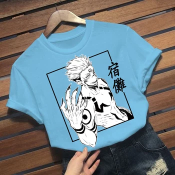 Jujutsu Kaisen Anime Graphic Tee Manga Hip Hop Unisex Prevelik T Shirt Harajuku