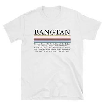 Korejski Kpop Bangtan Jungkook majica s kratkimi rokavi Ženske Modni Bangtan Fantje Ne več Sanje Unisex Merch vrh tees Ženske Oblačila