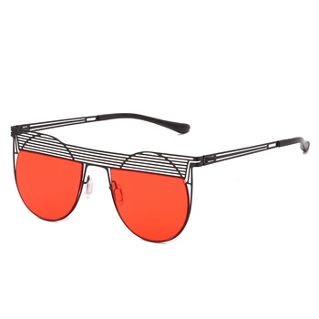 Kovinski Steampunk sončna Očala Moški Ženske Modni Okrogla sončna očala blagovne Znamke Design Letnik Sunglass UV400 Očala Odtenki