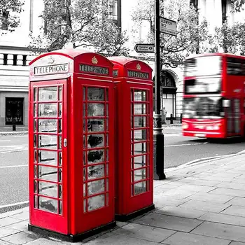 Kovinsko Rdeča Britanske angleščine v Londonu Telefonske Govorilnice Banka Kovanec Banka Shranjevanje Pot Presence Banka Rdeče Telefonske Govorilnice Polje 140X60X60Mm