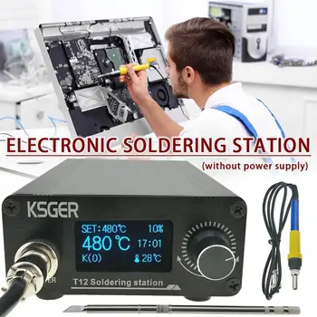 KSGER T12 V3.0 STM32 Spajkalna Postaja OLED Digitalna Spajkalna Železa Desoldering Postaja Železne Palice Electrocautery Aparat