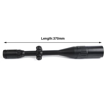 LEAPERS 6-24X50 AOL Lov Riflescope Ostrostrelec Puška Področje Taktičnih Optika Obsegov R/G/B Osvetljena Za Lov Obsegov