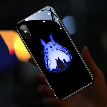 LED Flash Klic Svetlobe Primeru Za iPhone 11 12 Pro Max X Xr Xs Max Primeru 6 6S 7 8 Plus SE 2020 Kritje Za iPhone 12 Mini Funda