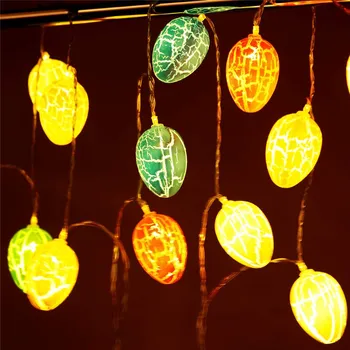 LED pisanica Svetlobe 10/20/40leds Velikonočno Dekoracijo Niz Luči Doma Počitnice svate Velikonočni Okras Garland