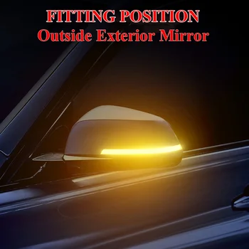 LED Stranski Krili Rearview Mirror Kazalnik Blinker Repetitorja Dinamično Vključite Opozorilne Luči Za BMW F20 F21 F22 F30 E84 1 2 3 4 Serija