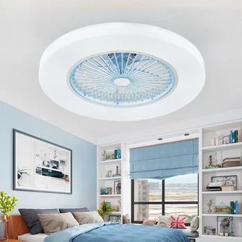 LED stropni Ventilatorji svetilko z zatemnitev daljinski upravljalnik Nevidno Listi 58 cm luči sodobne dom dekoracijo Svetilka APP Nadzor