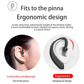 LIGE Brezžične Bluetooth Slušalke Položeni Slušalki Bluetooth Sport Slušalke z Mikrofonom šumov Mini Poslovni Slušalke
