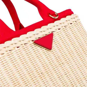 Luksuzni torbice ženske pravega usnja vrečke oblikovalec rattan vezavi Slame torbico za ženske 2019 Original luksuzne modne znamke