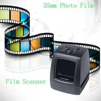 MINI 5MP 35 mm 135 mm Negativ Film Skener Negativno Stran Foto-film Pretvori USB Kabel LCD Stran 2.4