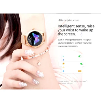 Moda Pametno Gledati 2020 Ženske IP68 vodotesen Multi-šport načini Pedometer Srčni utrip smartwatch Fitnes Zapestnica za Lady