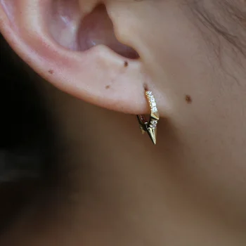 Moda piercing ženske, nakit mini majhen obroč spike obroče earbone uho pokrivalo Zlato 2018 nov uhan nakit