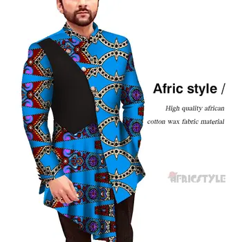 Moda za Moške Afriške Slog Tiskanja Moških Obleko Jopiči Praznično Blazerji Meri Afriške Človeka Blazerji Afriki moška oblačila wyn1035