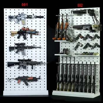Model 001/002 1/6 Obsega Pištolo Rack Modularni Orožje, Puške Zaslon Stojalo Set (Orožje, ki niso vključene) Za 12