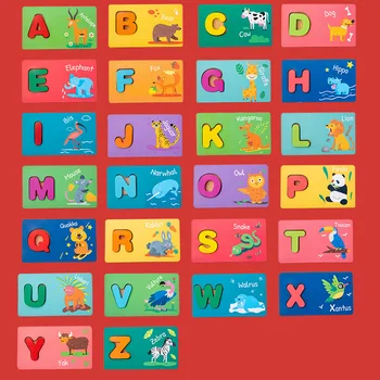 Montessori Črkuj Besedo Igre, Lesene Igrače, Zgodnje Učenje Jigsaw Črko Abecede Digitalni Puzzle Predšolske Izobraževalne Otroške Igrače