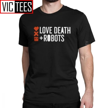 Moške Ljubezni, Smrti Roboti Nov Logo Majica Bombažna Oblačila Novost Krog Vratu Debelo T-Shirt Preobsežne