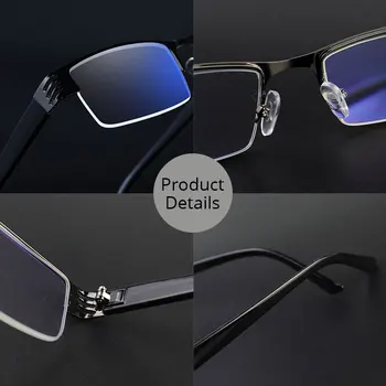 Moške Obravnavi Očala Modre Svetlobe Blokiranje Računalnika Očala Kovinski Okviri Za Ženske Zaslon Zaščito Optičnih Očal