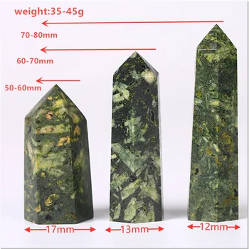 Naravni Kremen Rdeča Zelena Bambusa LeafStone Rock Mineralnih Vzorcu Reiki Healing Kamen Palico Okraski Doma Dekor Moda Preprosta