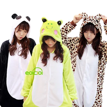 Nastavite Kigurumi Otroci Pižame Živali Samorog Pižame Hooded Panda Ženske Moški Sleepwear Dekleta Fantje Oblačila, Pijamas Onesies Kombinezon