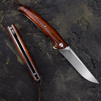 NEWOOTZ Bohler M390 Zložljiva Žepni Nož Ironwood Ročaj EOS Self Defence Noži za Zunanjo Preživetje Kampiranje