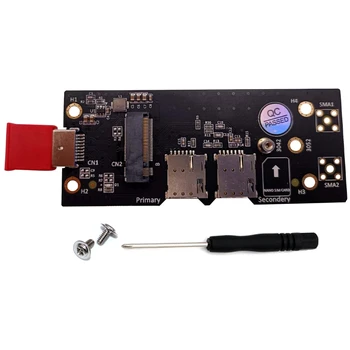 NGFF M. 2 Tipko B, da USB 3.0 Adapter Riser Card z Dvojno NANO SIM Kartico v Režo za Priključek za WWAN/LTE Modul