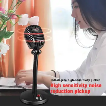Nov Mikrofon Doma KTV USB MIC Namizje Stereo Mikrofon Za Skype YouTube Živo PC Gaming Video Snemanje