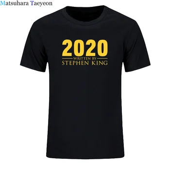 Nov Poletni Prihoda do leta 2020 Napisal Stephen King Majica s kratkimi rokavi moški Bombaža T-shirt Kratek Rokav Tee Moški Vrhovi Tshirt Priložnostne Majice